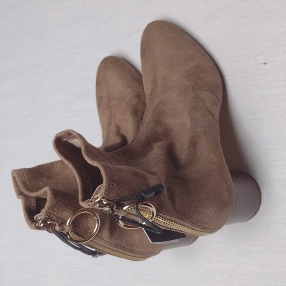 Zara Brown Ring Tap Heeled Ankle Boots - Picture 4 of 5